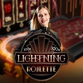Lightning Roulette by Evolution, showcased at legianos.com.pl – game logo