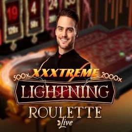 Official Live Casino logo: XXXtreme Lightning Roulette by Evolution at Legiano Casino